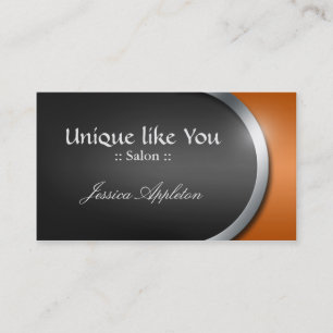 Silver-Design Curve - Orange Appointment Cards