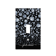 Silver Diamond Glitter Bling rhinestone