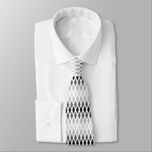 Silver Diamond Ombre Tie