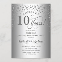 Silver Diamond Surprise 10th Anniversary Party