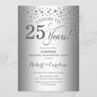 Silver Diamond Surprise 25th Anniversary Party
