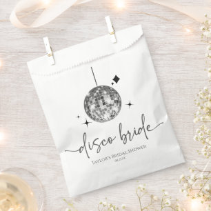 Silver Disco Ball Disco Bride Bridal Shower Favour Bags