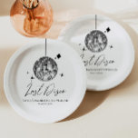 Silver Disco Ball Last Disco Bachelorette Party Paper Plate<br><div class="desc">These are Silver Disco Ball Last Disco Bachelorette Party Paper Plates!</div>