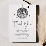 Silver Disco Ball Let's Disco Birthday Party Thank You Card<br><div class="desc">This is a Silver Disco Ball Let's Disco Birthday Party Thank You Card!</div>