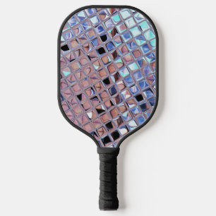 Silver Disco Ball Macro Retro Mirror Ball Photo Pickleball Paddle