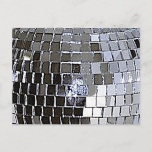 Silver Disco Ball Postcard