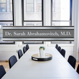 Silver Doctor Doctor's Office Door Sign