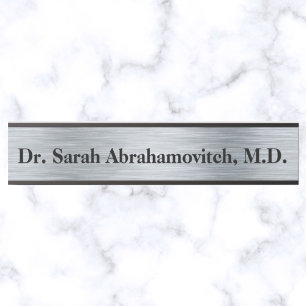 Silver Doctor Doctor's Office Door Sign