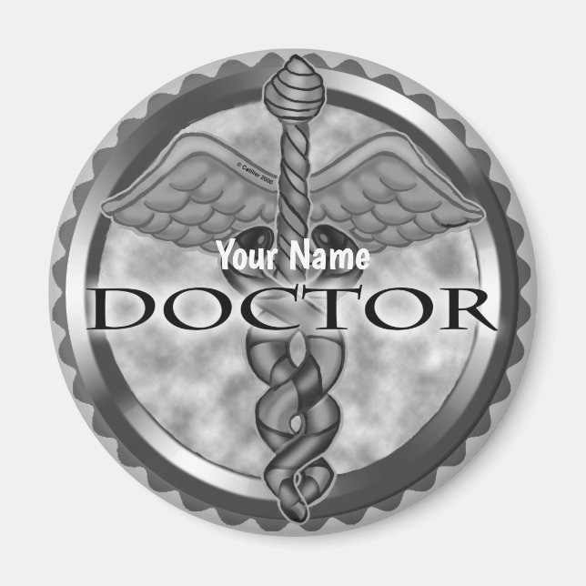 Silver doctor  magnet (Front)