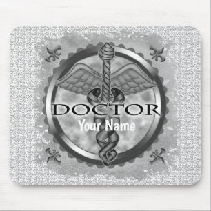 Silver doctor mouse mat