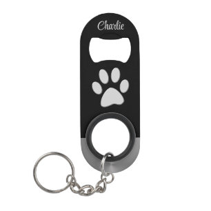 Silver Dog Paw on black background