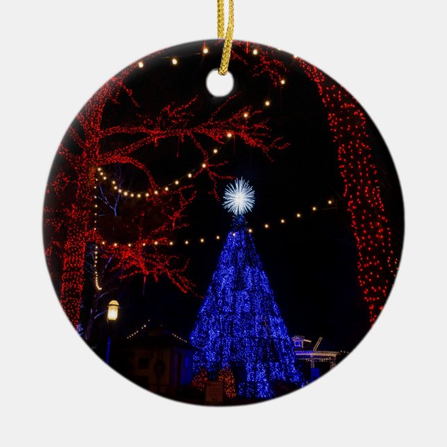 Silver Dollar City Christmas Ceramic Tree Decoration (Front)