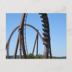 Silver Dollar City Wild Fire Ride Postcard