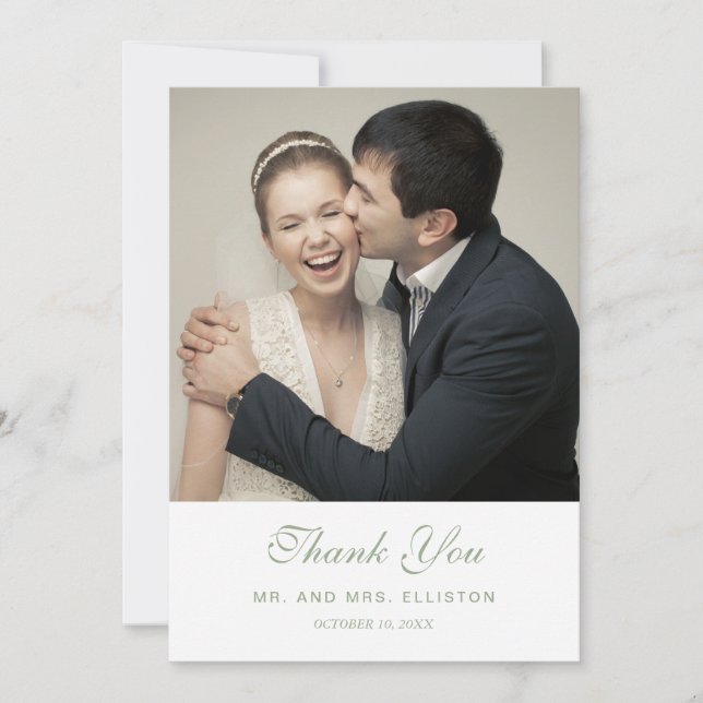 Silver Dollar Eucalyptus & Branches | Thank You Card (Front)