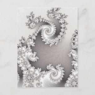 Silver Double Spiral Postcard