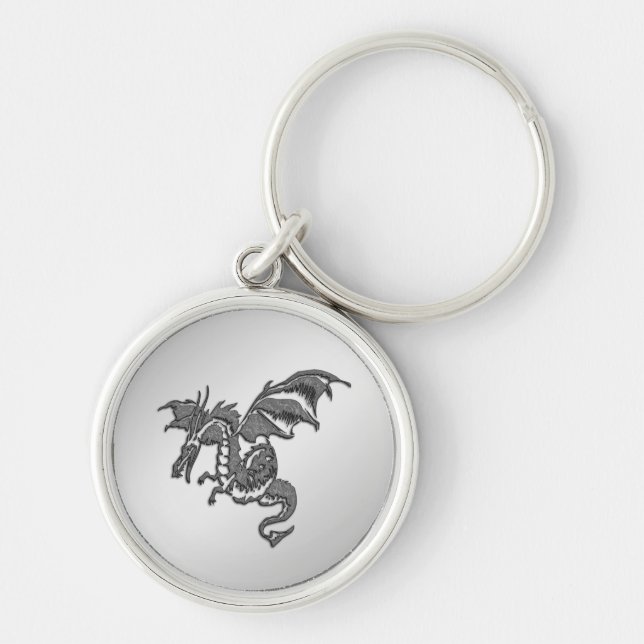 Silver Dragon Key Ring (Front)