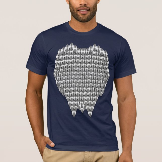 Silver Dragon Scales T-Shirt (Front)