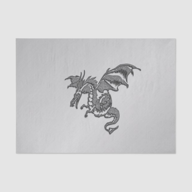 Silver Dragon Tissue Paper (Front)