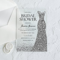Silver Dress Elegance Bridal Shower