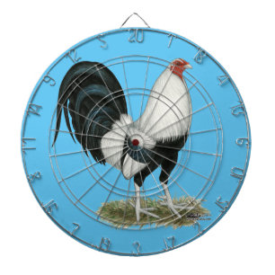 Silver Duckwing Gamecock Dartboard
