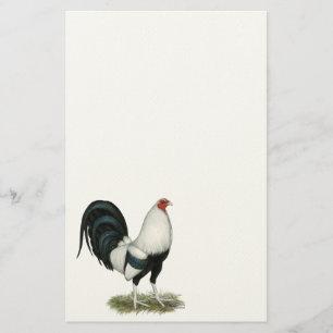 Silver Duckwing Gamecock Stationery
