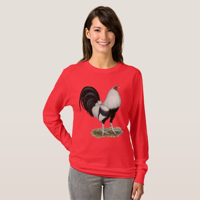 Silver Duckwing Gamecock T-Shirt (Front Full)