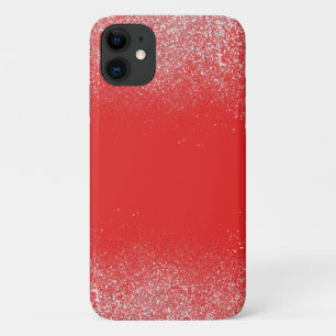 Silver Dust and Red Phone Case