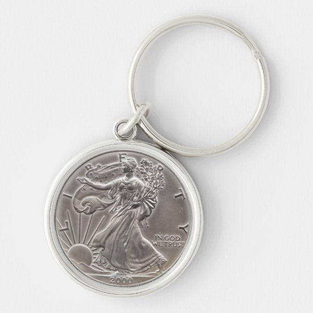 silver eagle key ring (Front)