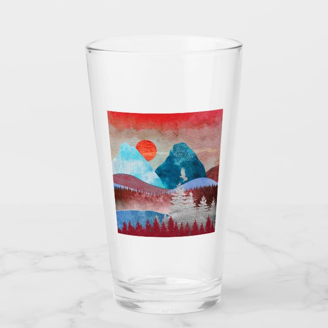 Silver Eagle Landscape Glass (Front)