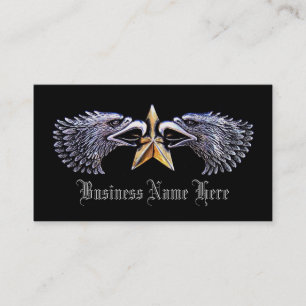 Silver Eagles with Gold Star Business Cards