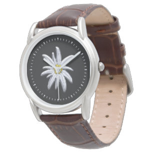 Silver Edelweiss Watch