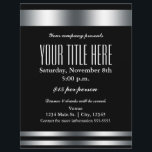 Silver Elegance Glamour Event Flyer Poster<br><div class="desc">Silver Elegance Glamour Event Flyer Poster.</div>