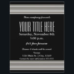 Silver Elegance Glamour Event Flyer Poster<br><div class="desc">Silver Elegance Glamour Event Flyer Poster.</div>