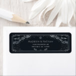 Silver Elegant Tarot Wedding Label<br><div class="desc">Elegant and modern wedding design inspired by a tarot card. Design is not real foil. You can customise this further by clicking on the "PERSONALIZE" button. Matching Items in our shop for a complete party theme. For further questions please contact us at ThePaperieGarden@gmail.com.</div>