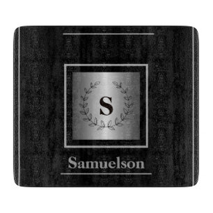  Silver-Embellished Personalised Cutting Board