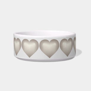 Silver fade heart  bowl