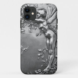 Silver Fairy Antique Art Nouveau Vintage Jewellery iPhone 11 Case