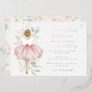 Silver Fairy First 1st Birthday Butterfly  