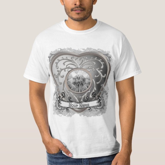 Silver Fairy Heart  t-shirt (Front)