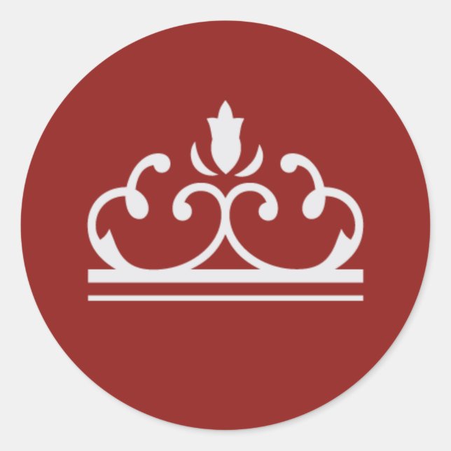 Silver Fairy Tale Sticker (red) (Front)