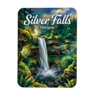 Silver Falls Oregon Magnet
