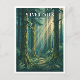 Silver Falls State Park Silverton Oregon Keepsake Postcard