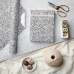 Silver Faux Glitter Wrapping Paper<br><div class="desc">Silver Faux Glitter Wedding</div>