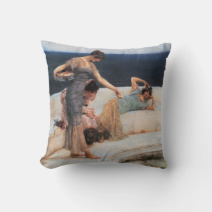 Silver Favourites by Lawrence Alma-Tadema Cushion