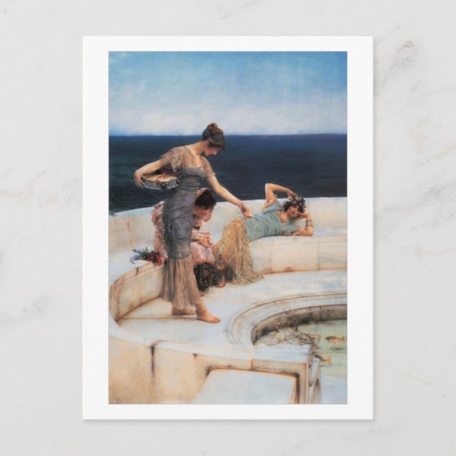 Silver Favourites by Lawrence Alma-Tadema Postcard (Front)