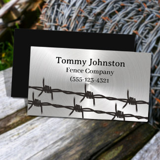 Silver fence Building Business Card