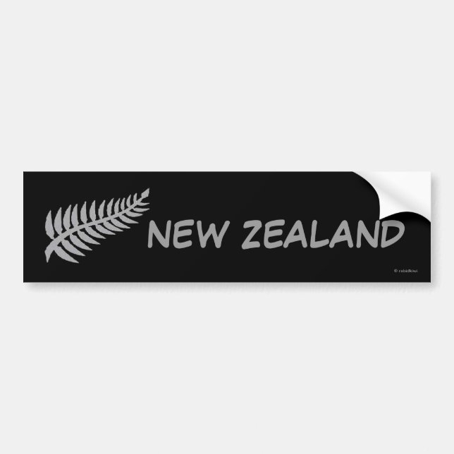 SILVER FERN Bumper Sticker (Front)