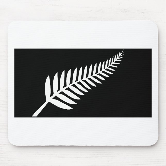 Silver Fern Flag (New Zealand) Mouse Mat (Front)