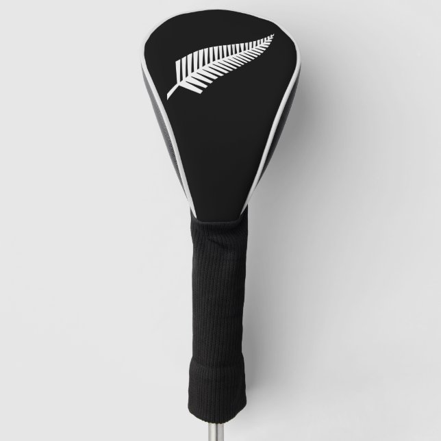 Silver fern flag (NZ) Golf Head Cover (Front)