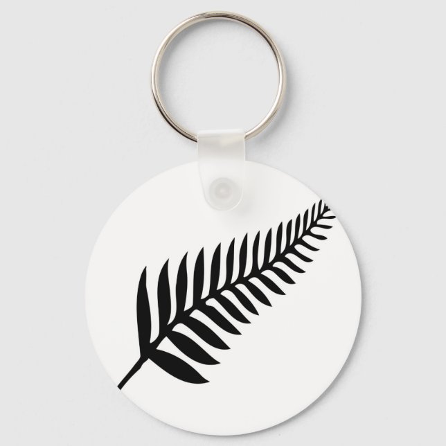 Silver Fern of New Zealand Key Ring (Front)